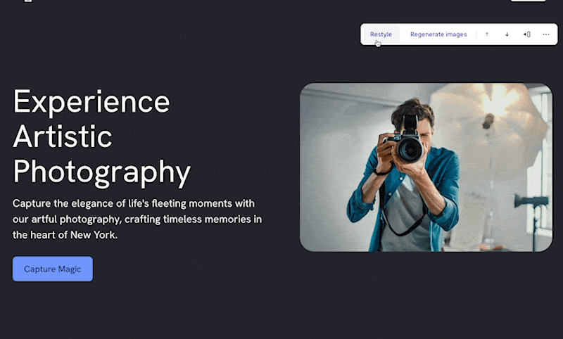Durable AI-generated page layout