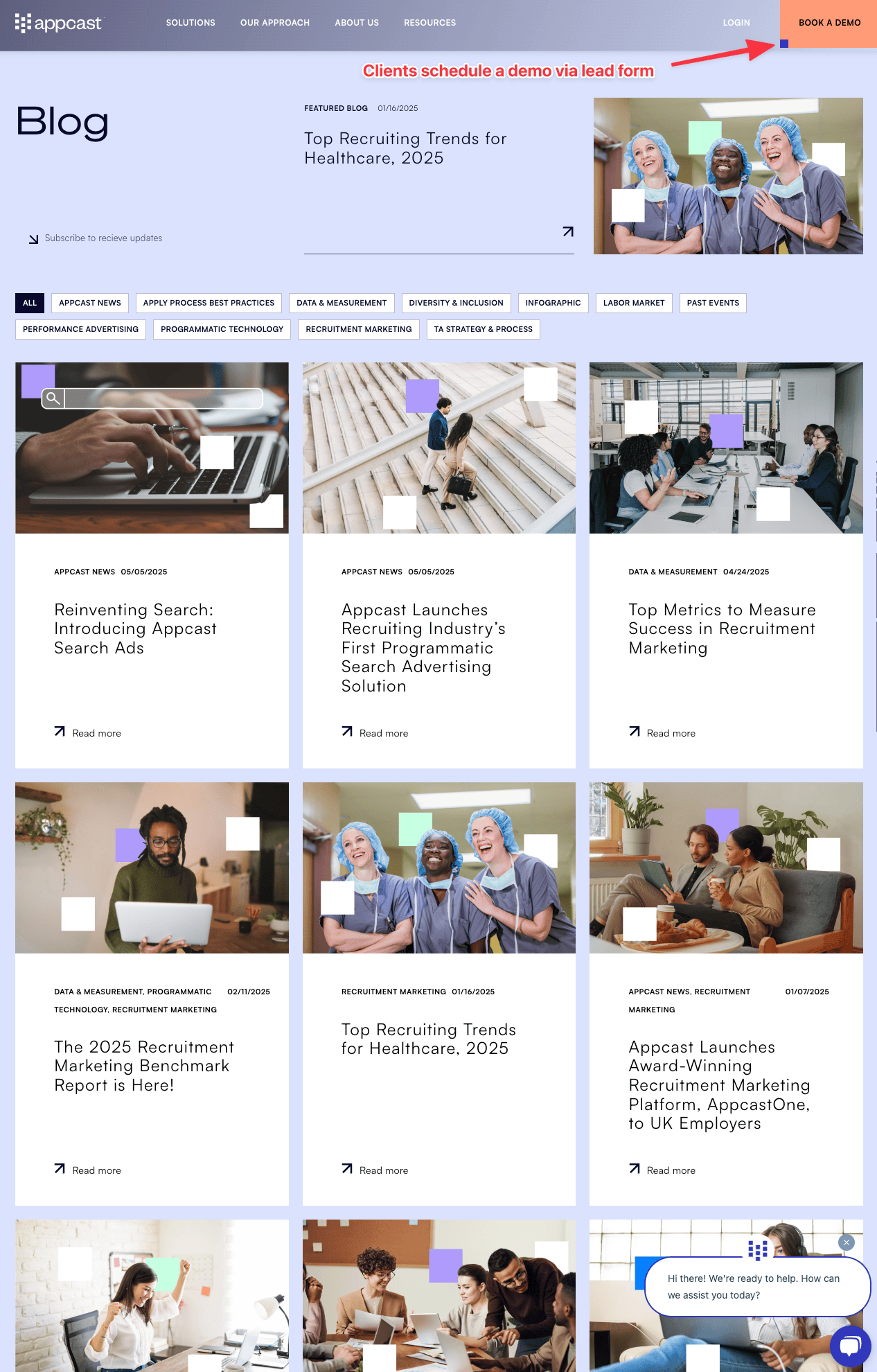 AppCast marketing site