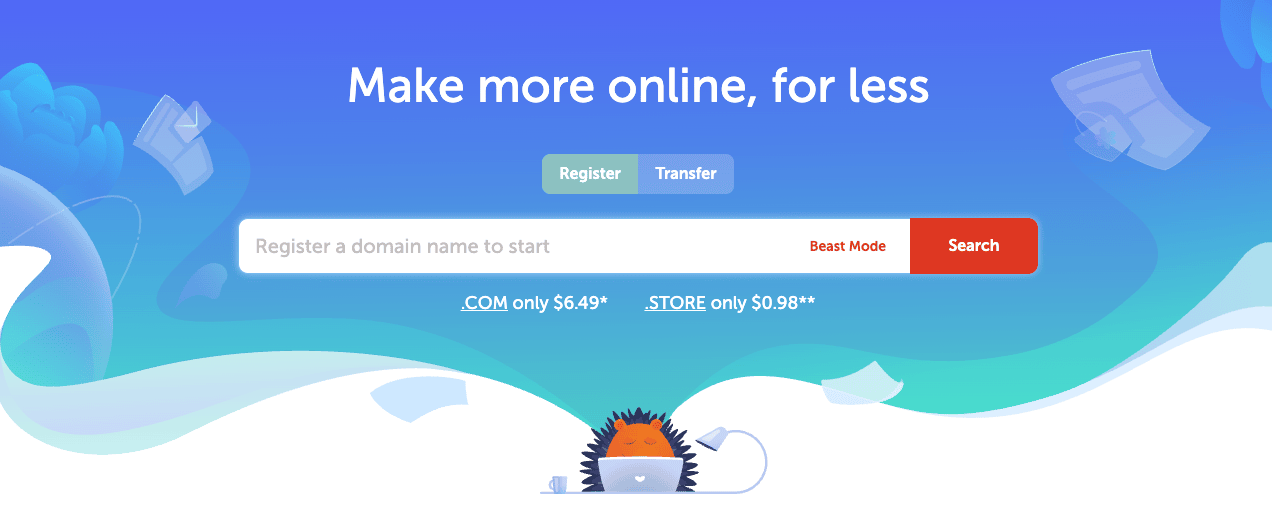 Namecheap home page