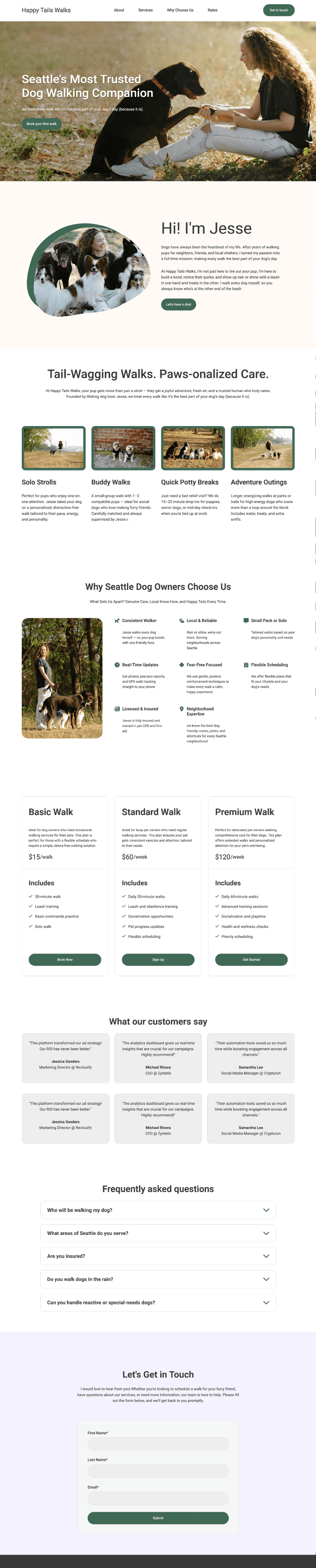 Free website design