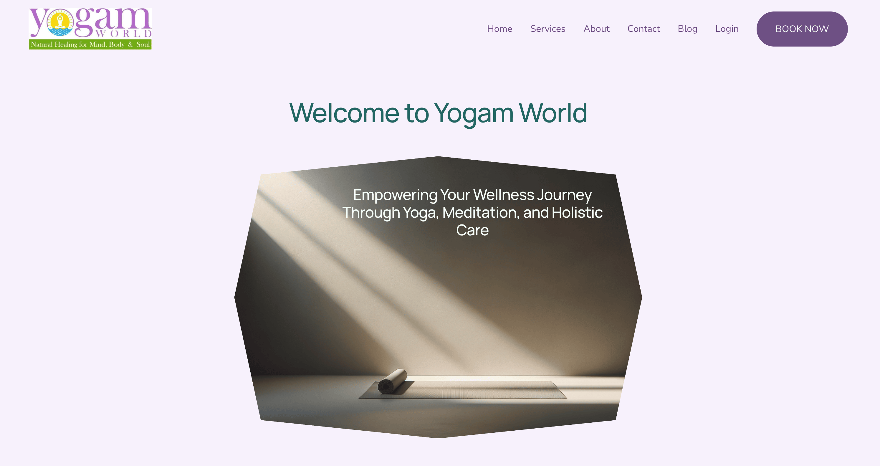 Yogam World home page