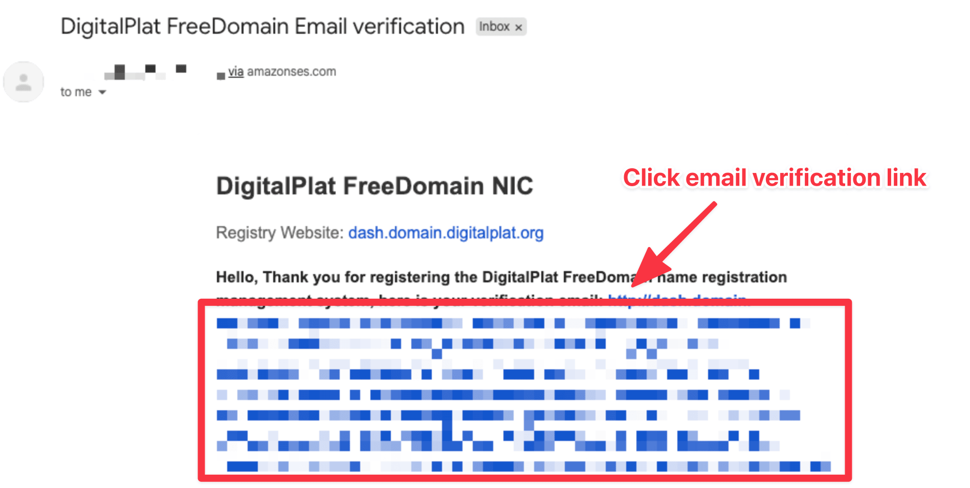 Email verification by DigitalPlat