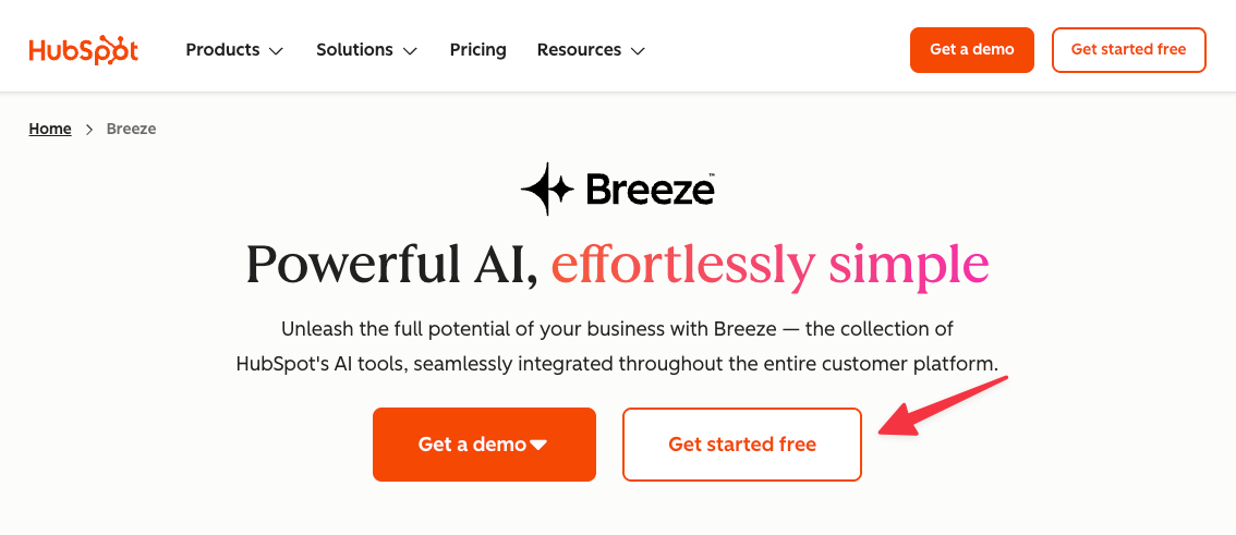 Hubspot AI website generator 