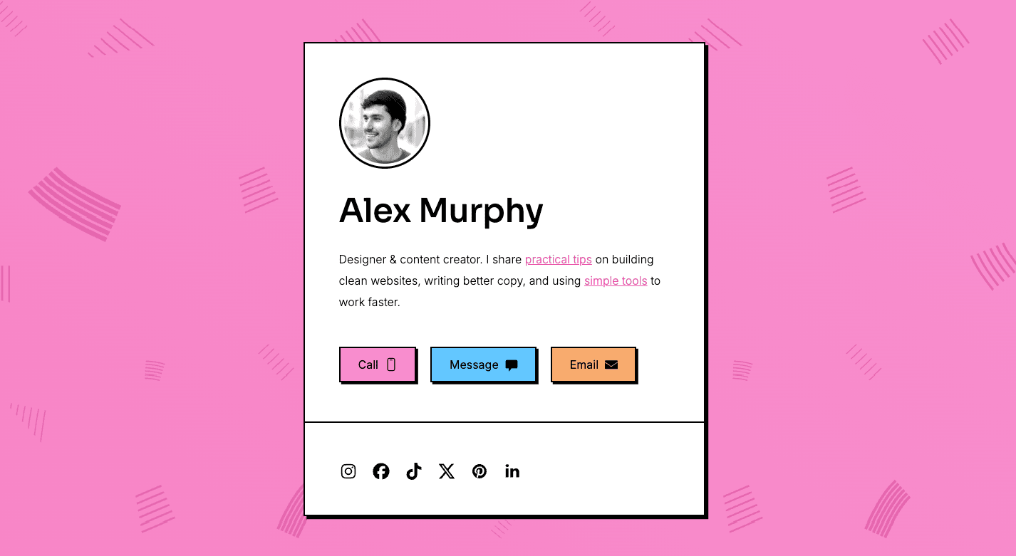 Link in bio for designer