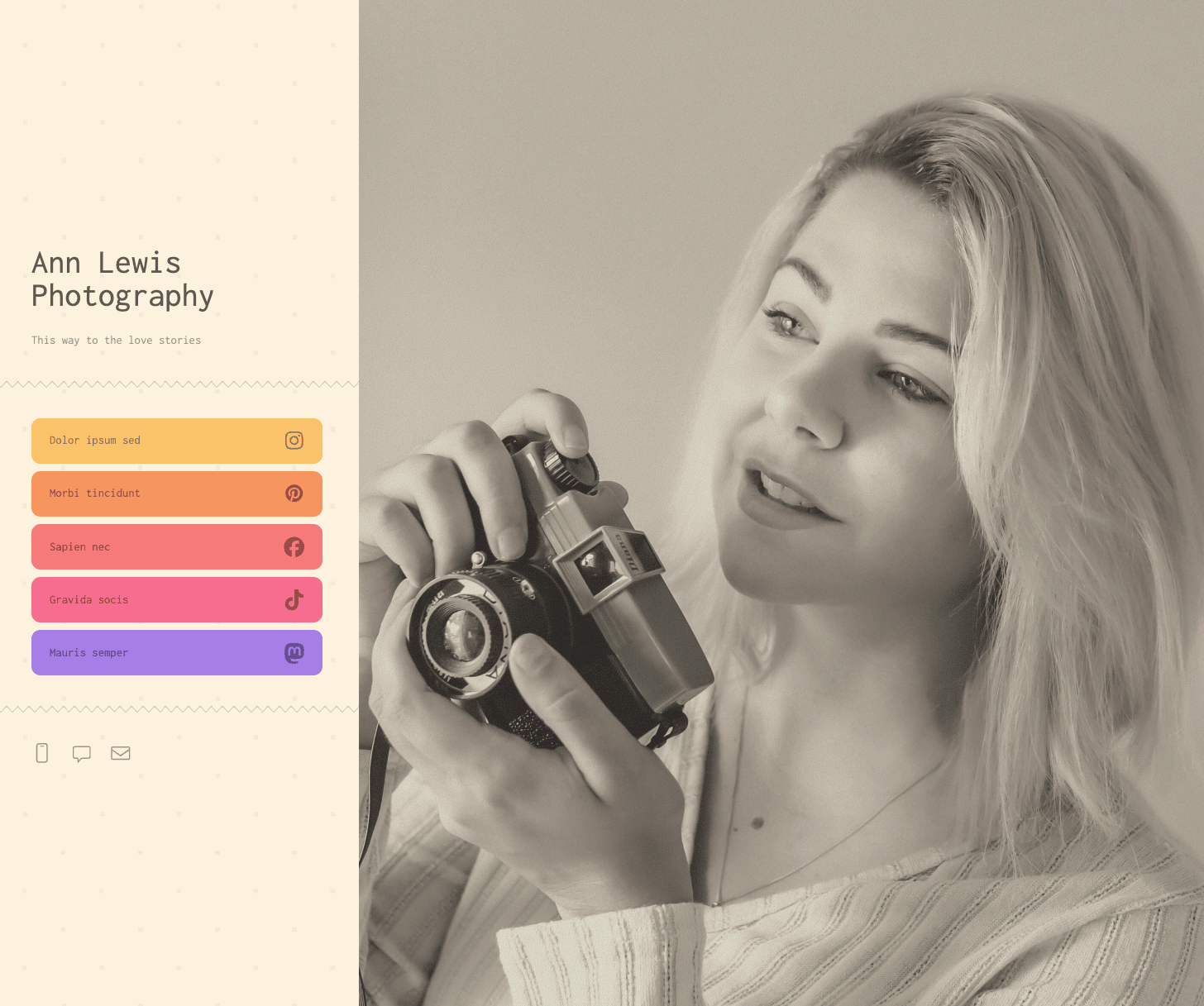 Link in bio for photographer