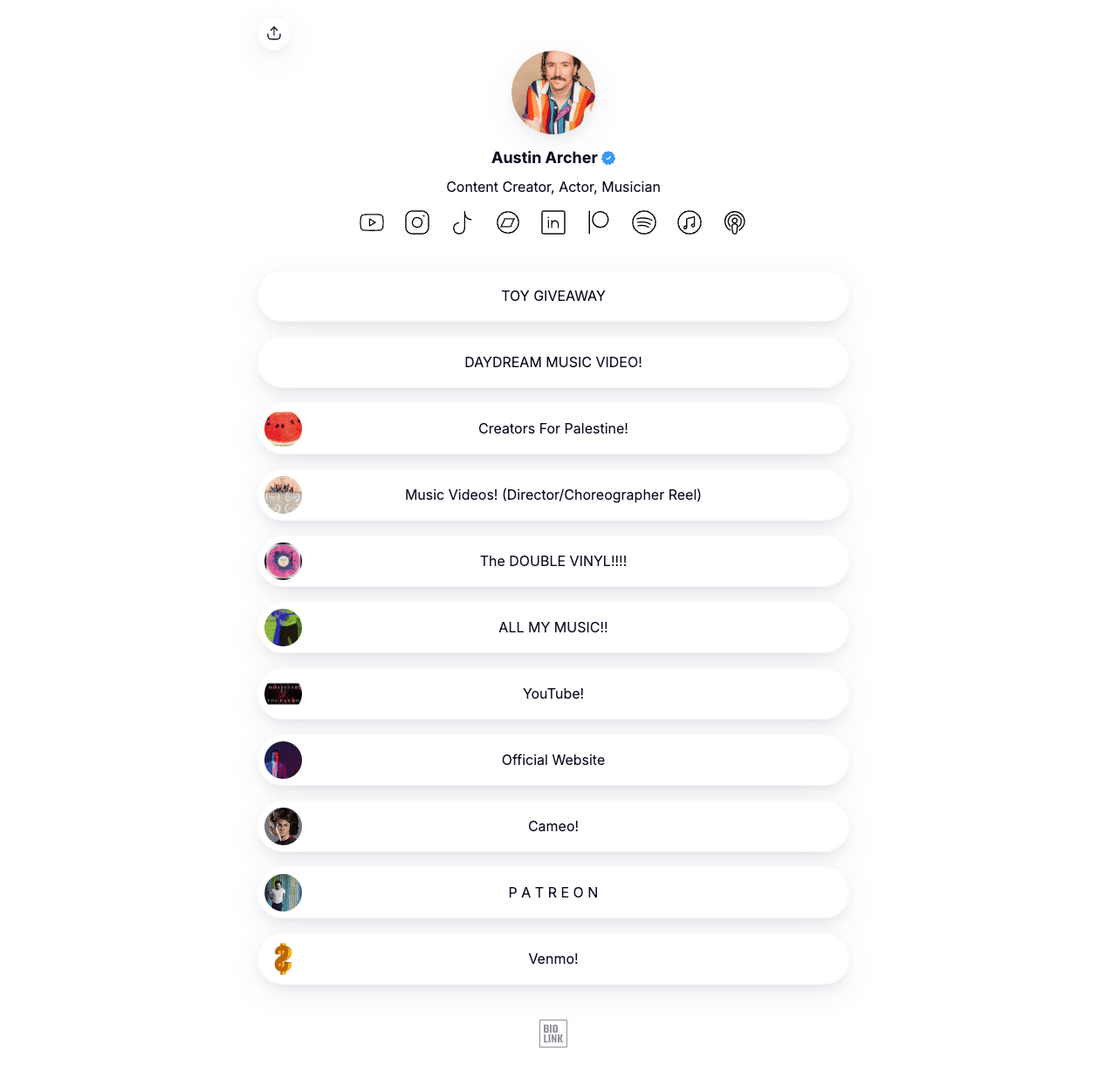 Austin Archer's Bio.link