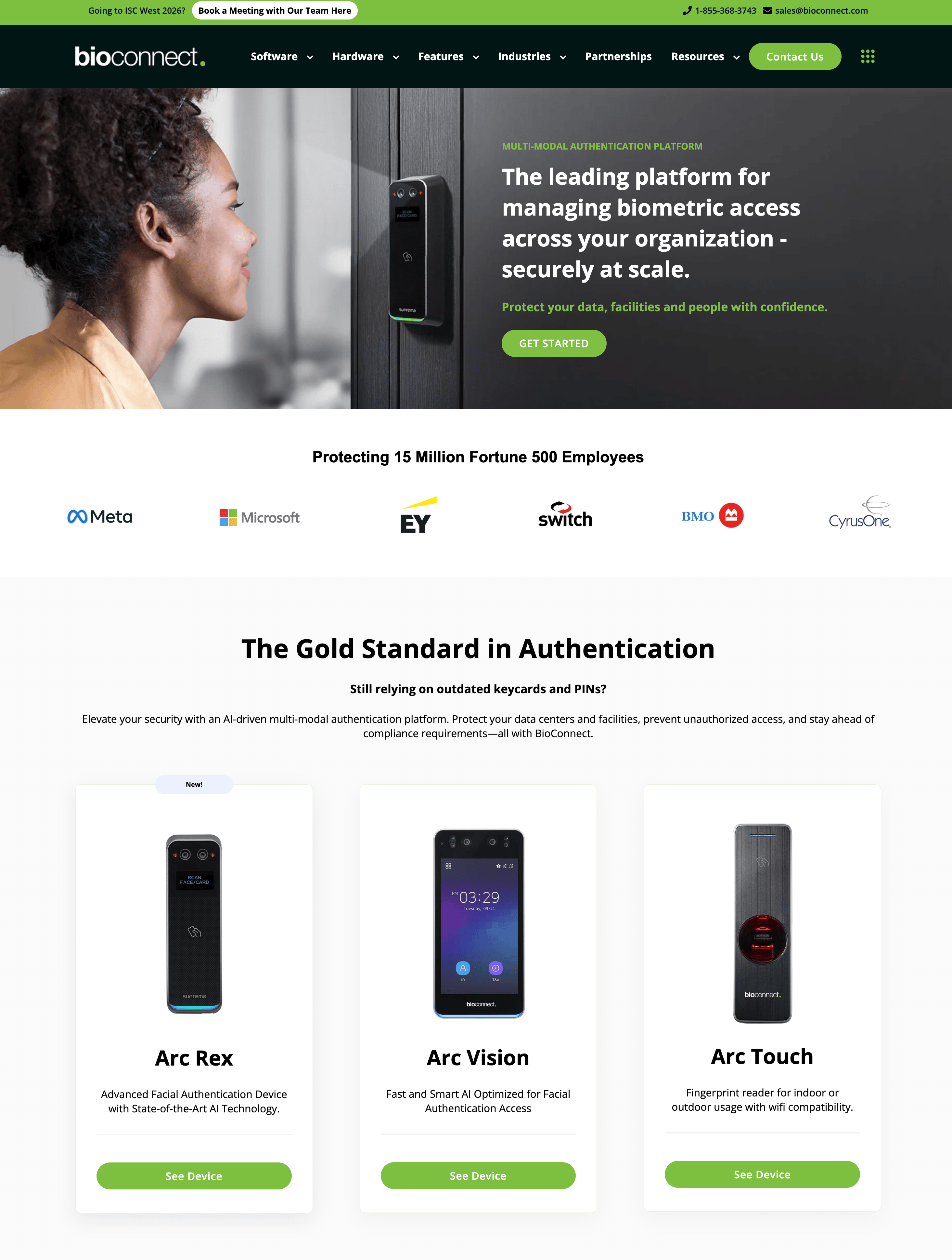 BioConnect home page
