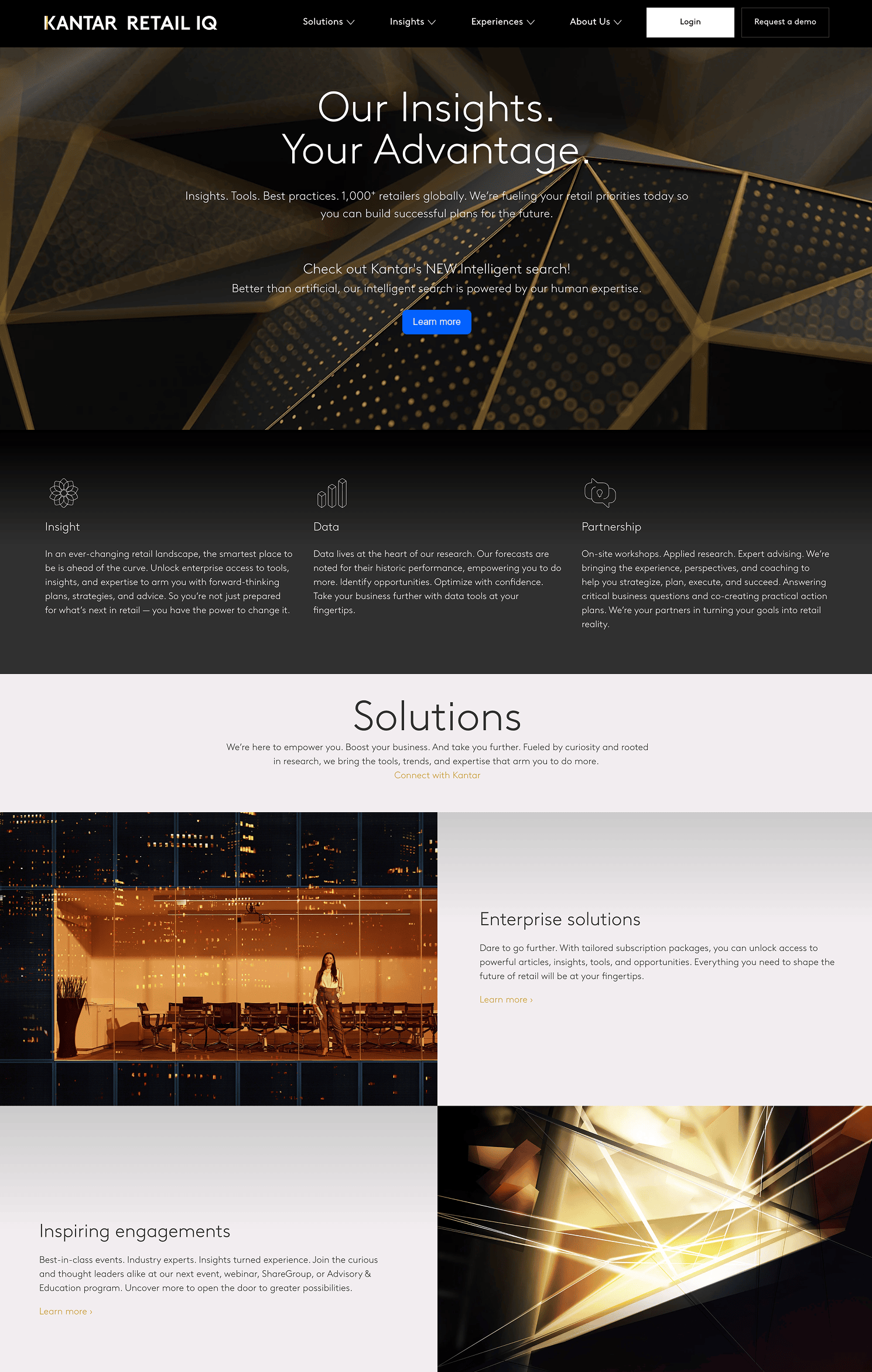 Kantar RetailIQ home page