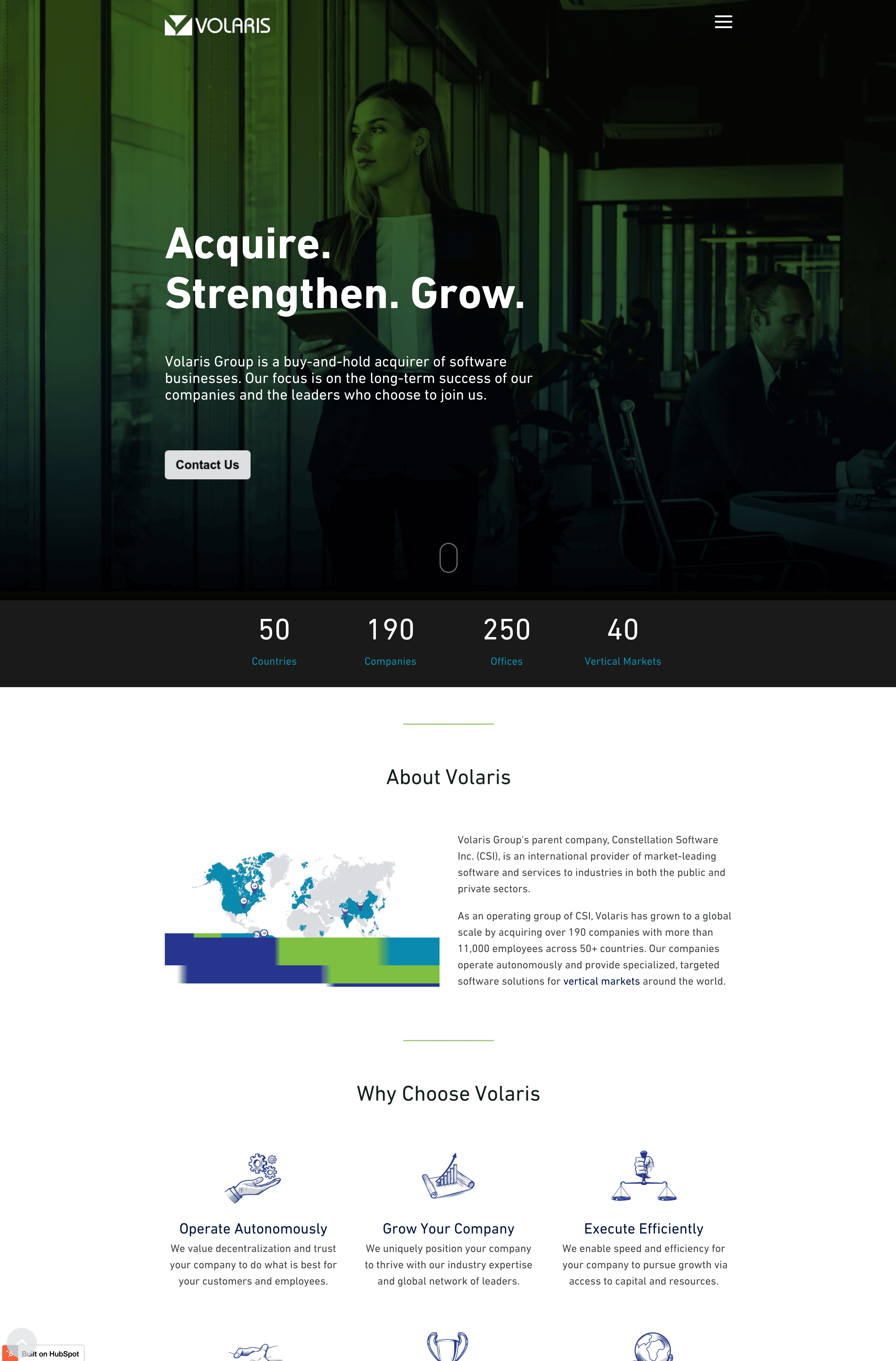 Volaris Group home page