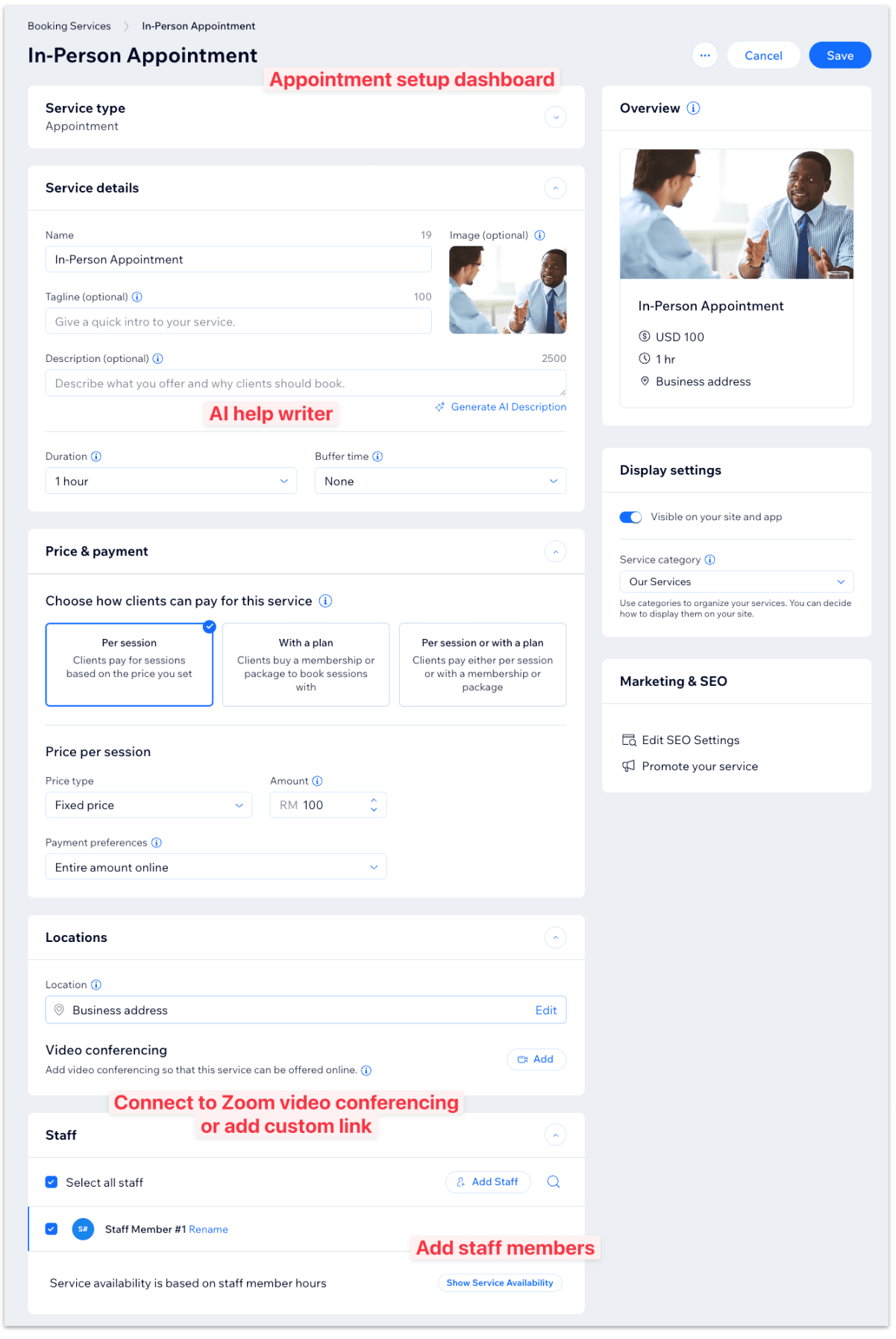 Top 5 Website builders that include appointment booking system