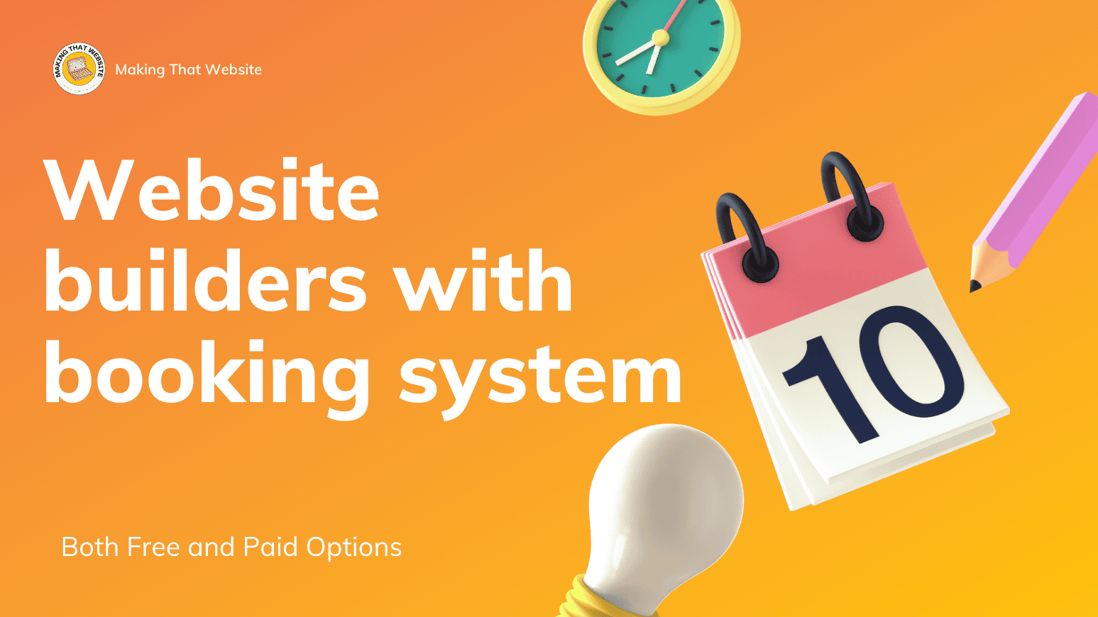 Top 5 Website builders that include appointment booking system