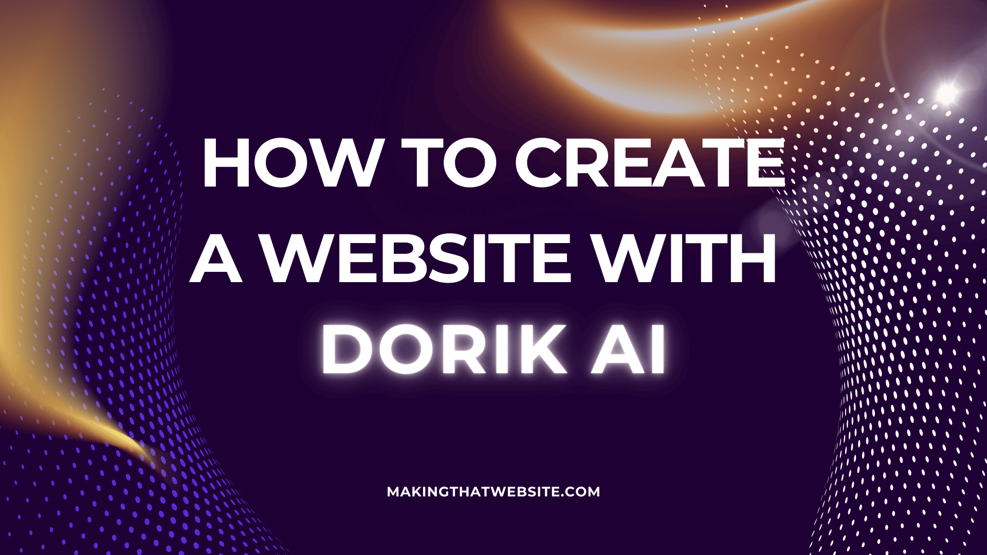 How to build a website with Dorik AI — Beginner's guide