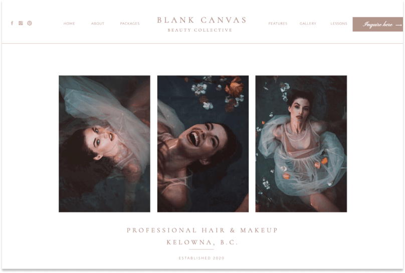 35 Best Makeup Artist site Examples (and how it's made)